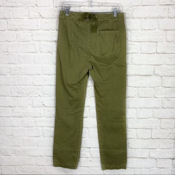 BDG Urban Outfitters Juli Lace Up Army Green Pants - Picture 6 of 8